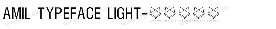 Amil Typeface Light字体转换